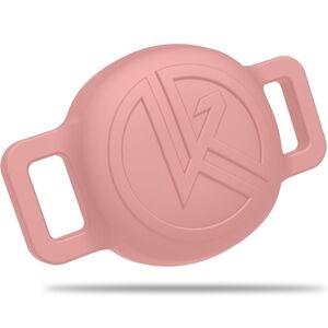 Pink Silicone Tag Holder For Pets